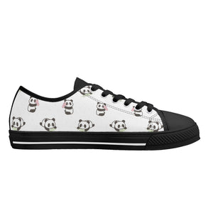 Panda Women's Low Top Canvas Shoes