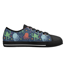 Octopus Women's Low Top Canvas Shoes