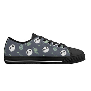 Panda Women's Low Top Canvas Shoes