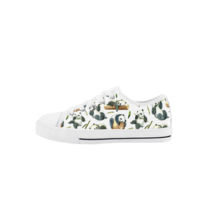 Panda Kid's Low Top Canvas Shoes