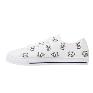 Panda Women's Low Top Canvas Shoes