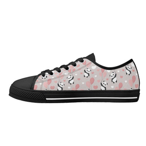 Panda Women's Low Top Canvas Shoes