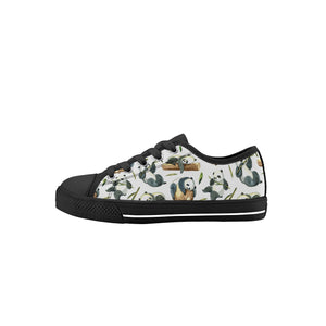 Panda Kid's Low Top Canvas Shoes