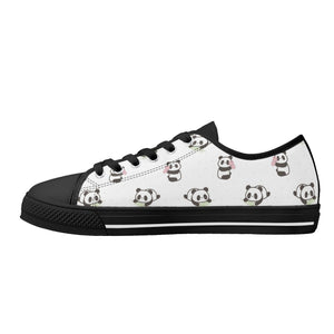 Panda Women's Low Top Canvas Shoes