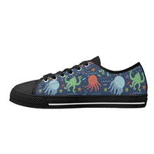 Octopus Women's Low Top Canvas Shoes
