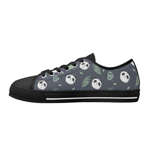 Panda Women's Low Top Canvas Shoes