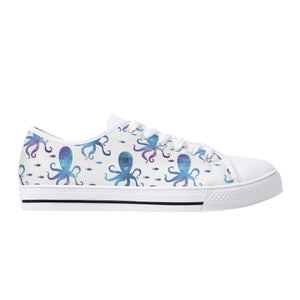 Octopus Women's Low Top Canvas Shoes