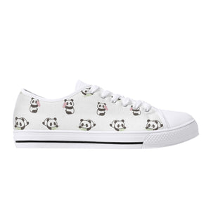 Panda Women's Low Top Canvas Shoes