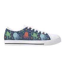 Octopus Women's Low Top Canvas Shoes
