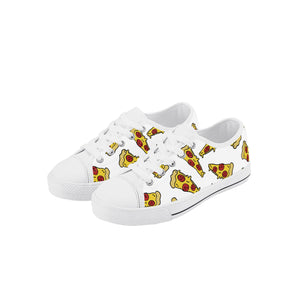 Pizza Kid's Low Top Canvas Shoes