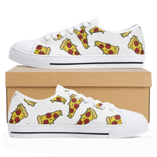 Pizza Women's Low Top Canvas Shoes