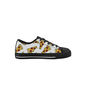 Pizza Kid's Low Top Canvas Shoes