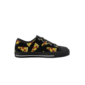 Pizza Kid's Low Top Canvas Shoes