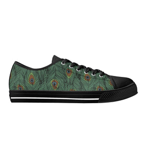 Peacock Women's Low Top Canvas Shoes