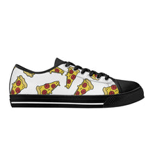 Pizza Women's Low Top Canvas Shoes