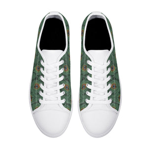 Peacock Women's Low Top Canvas Shoes