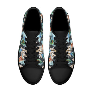 Peacock Women's Low Top Canvas Shoes