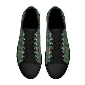 Peacock Women's Low Top Canvas Shoes
