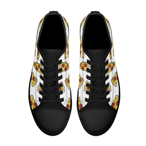 Pizza Women's Low Top Canvas Shoes