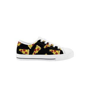 Pizza Kid's Low Top Canvas Shoes
