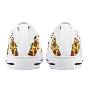 Pizza Women's Low Top Canvas Shoes