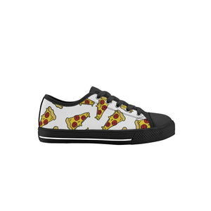 Pizza Kid's Low Top Canvas Shoes