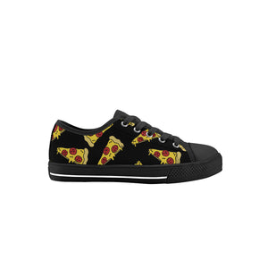 Pizza Kid's Low Top Canvas Shoes