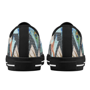 Peacock Women's Low Top Canvas Shoes