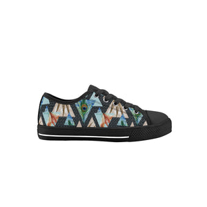 Peacock Kid's Low Top Canvas Shoes