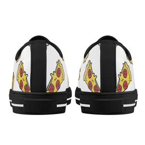 Pizza Women's Low Top Canvas Shoes