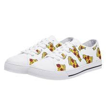 Pizza Women's Low Top Canvas Shoes