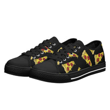 Pizza Women's Low Top Canvas Shoes