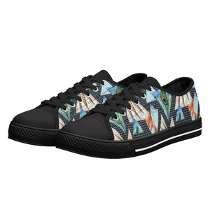 Peacock Women's Low Top Canvas Shoes