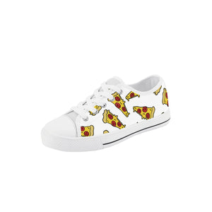 Pizza Kid's Low Top Canvas Shoes