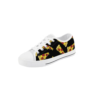 Pizza Kid's Low Top Canvas Shoes