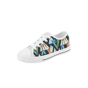 Peacock Kid's Low Top Canvas Shoes