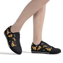 Pizza Women's Low Top Canvas Shoes