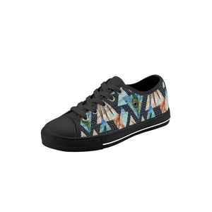 Peacock Kid's Low Top Canvas Shoes