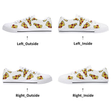 Pizza Women's Low Top Canvas Shoes