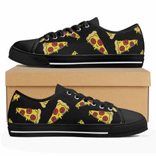 Pizza Women's Low Top Canvas Shoes