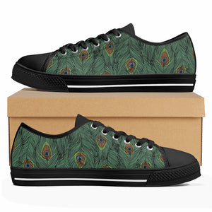 Peacock Women's Low Top Canvas Shoes