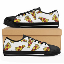 Pizza Women's Low Top Canvas Shoes
