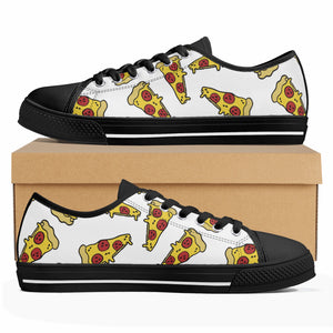 Pizza Women's Low Top Canvas Shoes