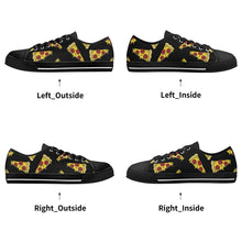 Pizza Women's Low Top Canvas Shoes