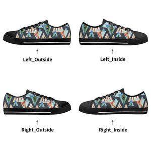Peacock Women's Low Top Canvas Shoes