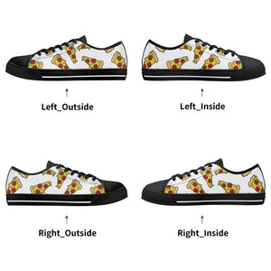 Pizza Women's Low Top Canvas Shoes