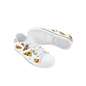 Pizza Kid's Low Top Canvas Shoes