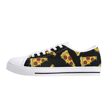 Pizza Women's Low Top Canvas Shoes