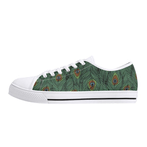 Peacock Women's Low Top Canvas Shoes