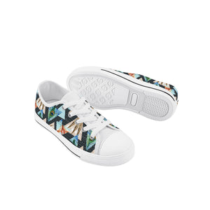 Peacock Kid's Low Top Canvas Shoes
